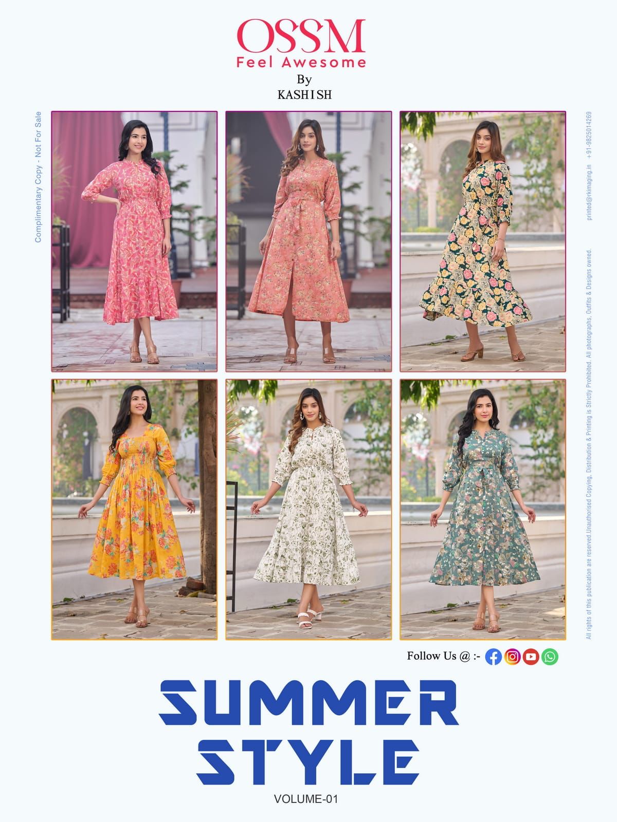 Ossm Summer Style Vol 1 Wholesale Cotton Printed Kurtis Catalog